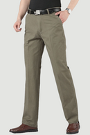 Summer Thin Mens Suit Pants Cotton Stretch Office Business Casual Comfortable Straight Trousers