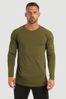 T-Shirt Men Spring Cotton T Shirt Men Solid Sports Tshirt O-neck Long Sleeve