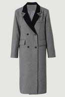 Women Long Blazer Lapel Long Sleeve Loose Fit Jacket Spring Autumn