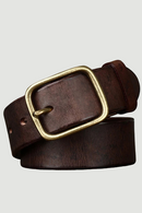 Genuine Leather Men Belt Fashion Copper Buckle Strap For Male Luxury Cummerbund