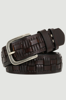Genuine leather braided belt man male belts luxury design waist strap male jeans