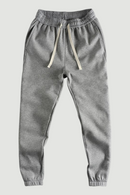 Plush thickened high-density knitted fabric side splicing casual pants men solid loose leggings