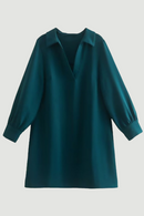 Solid Shirt Dress Women