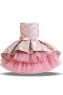 Summer Embroidery Twins Costumes Tutu Dress Dress For Baby Girl Ceremony Princess Dress Party Opening Dresses