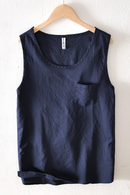 Summer Vintage Sleeveless Men Cotton Linen Thin Vest Gym Workout Waistcoat Outdoor Casual Tanks