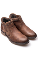 Men Boots Leather Autumn Winter Vintage Style Ankle Short Chelsea Boot Man Footwear