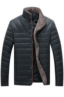 Hommes Bomber Vestes Homme Polaire Épais Chaud Coupe-Vent Veste Hommes Col De Fourrure Baseball Parkas Manteaux Vêtements