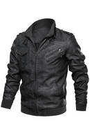 Hommes Veste En Cuir Mâle Moto En Cuir Vestes Faux Biker Manteaux Casual Hommes Mince Coupe-Vent Vestes Vêtements