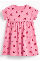 New Summer Baby Girls Clothes Dress Toddler Cotton Insect Causal Pink Dresses for Kids 2-7 Years