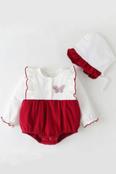 Autumn and Winter Children Clothing Infant Triangle Romper Baby Girls Bodysuits Newborn Clothes Kids One-pieces with Hat
