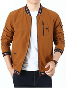 Hommes Bomber Zipper Veste Double-Côté Porter Coton Manteaux Casual Outwear Slim Fit Baseball Vestes Hommes Vêtements