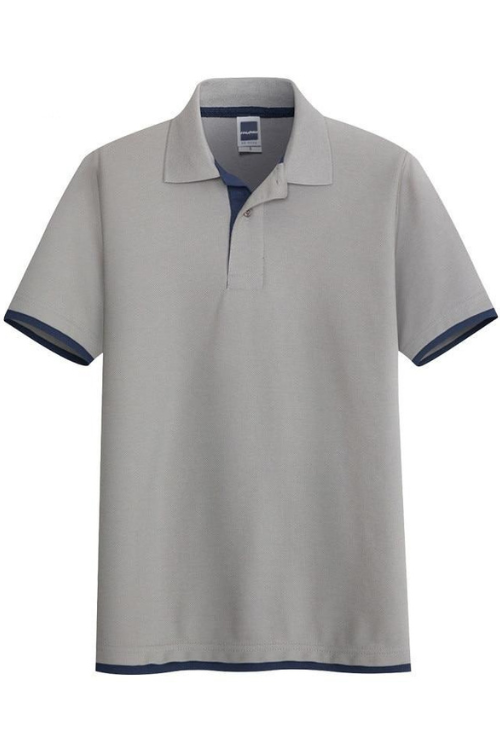 Summer Men Casual Polo Shirts Tops Trendy Men's Solid Color Polo Shirt Comfortable Slim Lapel Polo Shirt Male