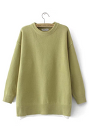 Women Clothing Sweaters Autumn Winter Pullover O-Neck Long Sleeve Knitted Jumper