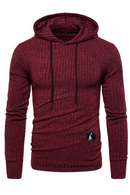 Mens Sweatshirts Solid Color Casual Stretch Slim Fit Hoodies Male Autumn Basic Streetwear Sweatshirts Men