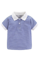 Summer Boys Girls T-Shirts Striped Turn-down Collar Adorable Tops for Kids Clothes Cotton Tees Polo Shirt