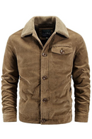 Vestes d'hiver en velours côtelé pour hommes décontracté vêtements d'extérieur pour hommes épais velours coupe-vent manteaux hommes polaire chaud vestes vêtements