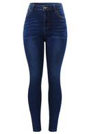 High Waisted Side Split Jeans Woman Stretchy Denim Pencil Pants Jeans For Women Clothing