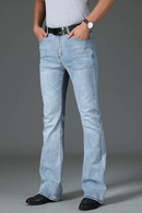 Men Four Seasons New High-Waist Flared Jeans High-End Loose Wide-Leg Casual Pants