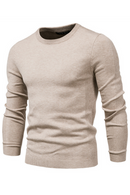Winter Thickness Pullover Men O-neck Solid Color Long Sleeve Warm Slim Sweaters Men Men Sweater Pull Male Clothing