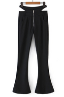 High Street Hollow Out Sexy High Waist Harem Pants Trousers Ins Blogger Slim Pencil Flare Pants Women