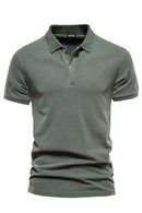 Cotton Solid Color Men Polo Shirts Casual Short Sleeve Turndown Men Shirts Streetwear Polos for Men
