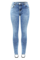 Basic Jeans For Women Classic Stretchy Five Pockets Denim Skinny Pants Trousers