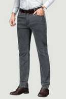 Men Autumn And Winter New Straight Loose Business Jeans Young And Middle-Aged Stretch Casual Pants