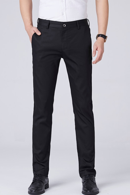 Men Dress Pants Male Slim Fit Dress Trousers Mens Black Business Blazer Trousers