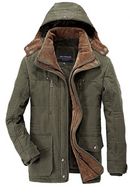 Winter coat men fleece warm cotton parka coat men jacket Thick Warm Jacket Parkas Men padded