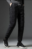 Épaissir pantalons de survêtement hiver hommes Plus velours rembourré pantalon mince grande taille chaud pantalon solide tendance sport Jogges vêtements