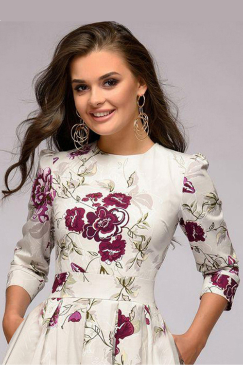 Women Elegent Floral Vintage Party Dress Long Sleeve Women Boho Dress Female Summer Holiday Casual Dress