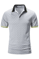 Summer Short Sleeve Basic Stand Collar POLO Shirt Men T-Shirt Top