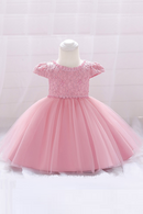 Baby Girl Clothes Christen Dress Newborns Toddler Baptism Flower Princess First Ceremony Party Evening
