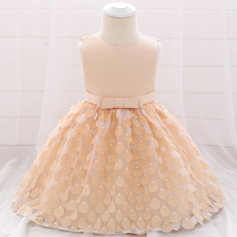 Flower Girls Wedding Baby Dress Lace Christening Gown Baptism Clothes Newborn Kids Birthday Princess Infant Party Costume