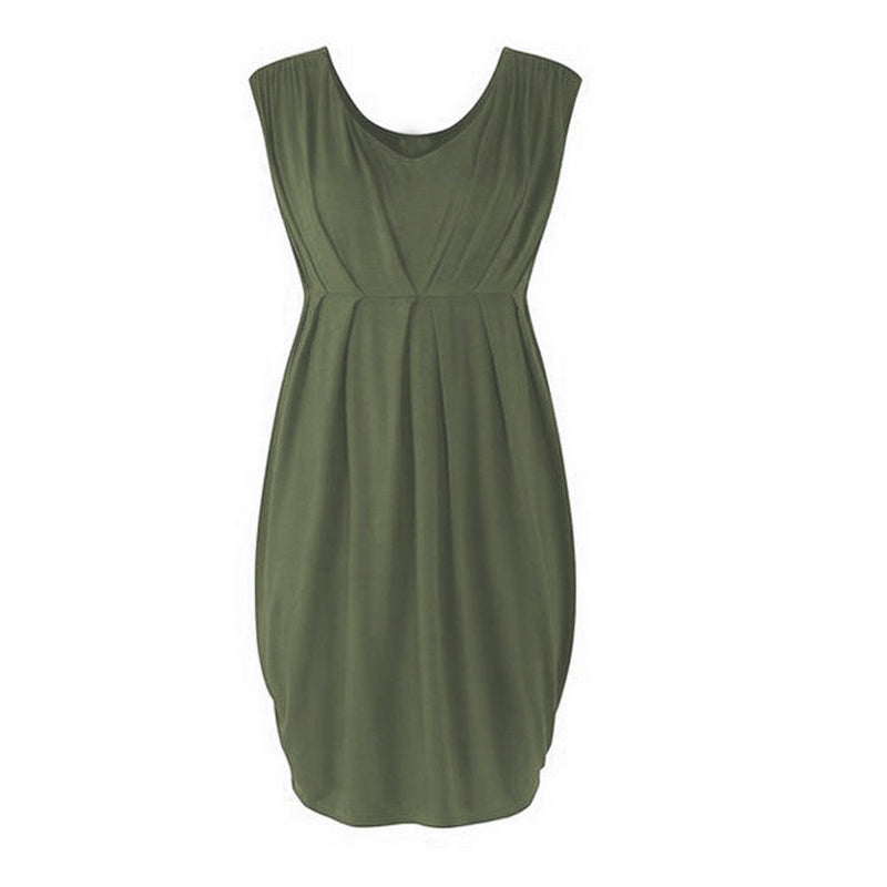 Casual Dress For Pregnant Maternity Short Clothes Maternity Clothes Pregnant Women Sleeveless Bodycon Dress Sexy Solid Dress