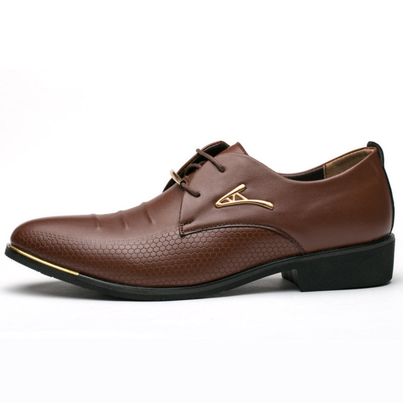 Robe d'affaires hommes chaussures classique en cuir hommes costumes chaussures sans lacet robe chaussure hommes Oxfords