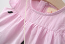 Toddler Baby Kids Girls Dress With Bag Summer Elegant Ruched Ruffles Princess Dresses For Girls Casual Clothes