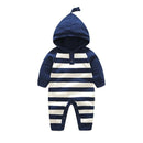 Newest Baby Spring Autumn Rompers For Newborn Knitted Sweater Hooded Jumpsuit Baby New Year Clothing Kids Body suit