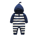 Newest Baby Spring Autumn Rompers For Newborn Knitted Sweater Hooded Jumpsuit Baby New Year Clothing Kids Body suit