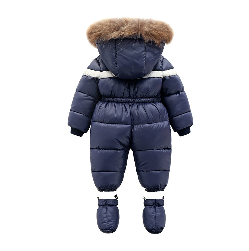 New Winter Infant Baby Boy Girl Romper Thicken Baby Snowsuit  Windproof Warm Jumpsuit For Children Clothes Toddler Outfit