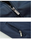 Printemps automne hommes veste homme pardessus décontracté solide mince veste Slim Fit col montant fermeture éclair hommes vestes manteau