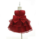 Baby Girls New Year Dress Summer Ball gown Stack-up Fringed Wedding Birthday Party Dresses Infant Toddles Clothes