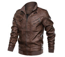 Hommes Veste En Cuir Mâle Moto En Cuir Vestes Faux Biker Manteaux Casual Hommes Mince Coupe-Vent Vestes Vêtements