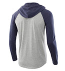 Hommes t-shirts printemps automne hommes à manches longues sweat à capuche t-shirt homme Streetwear vêtements de sport survêtement hauts t-shirts