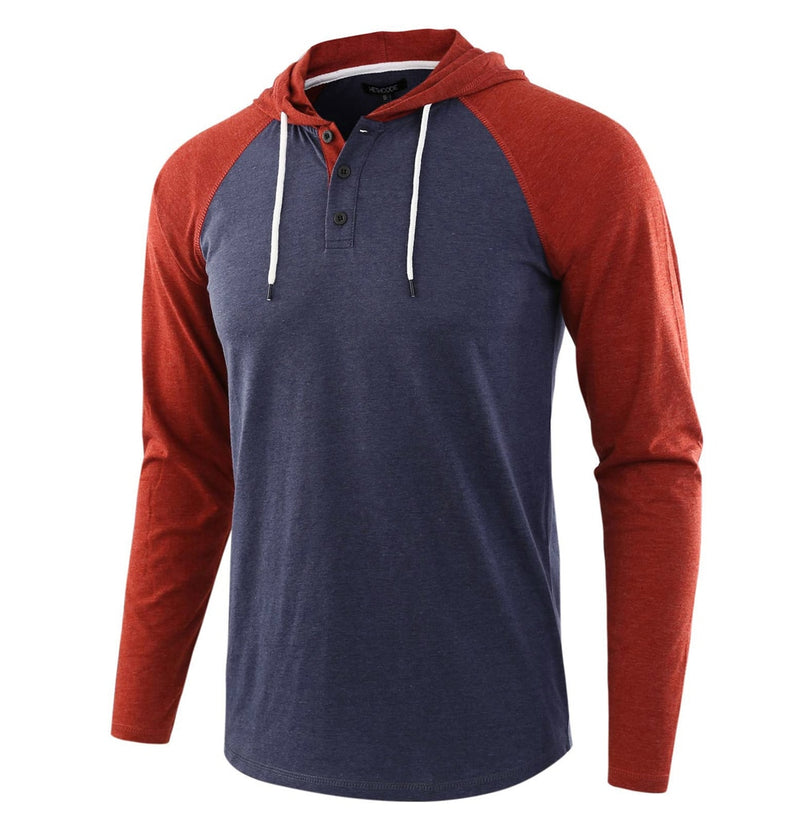 Mens Tees Spring Autumn Mens Long Sleeve Sweatshirt Hooded T Shirt Man Streetwear Sportswear Tracksuit Tops Tees