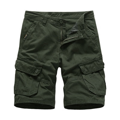 Summer Men's Shorts Casual Mens Cotton Cargo Military Shorts Male Loose Breathable Beach Jogger Board homme Clothing