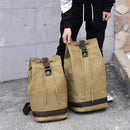 Large capacity Man travel bag mountaineering backpack Men canvas bucket shoulder bags Male Canvas Backpacks