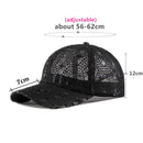 Adjustable Size Women's Hollow Breathable Baseball Caps Mesh Cap Summer New Ventilation Lace Female Hat Cap