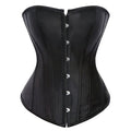 Corset Top Bustiers Overbust Satin Sexy Victorian Corsets Corselet Brocade Vintage Style Women Pink Green