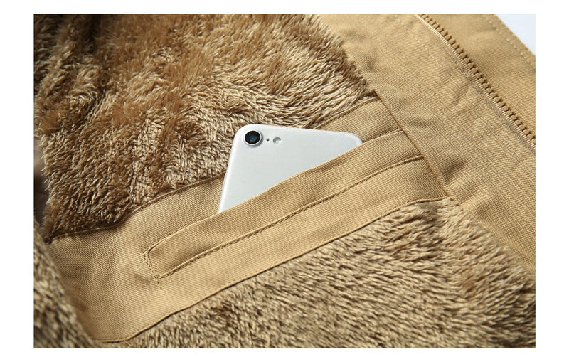 Winter Men's Fleece Warm Jackets Men Thermal Thick Hooded Coats Outerwear Male Army Military Jackets Mens Clothing